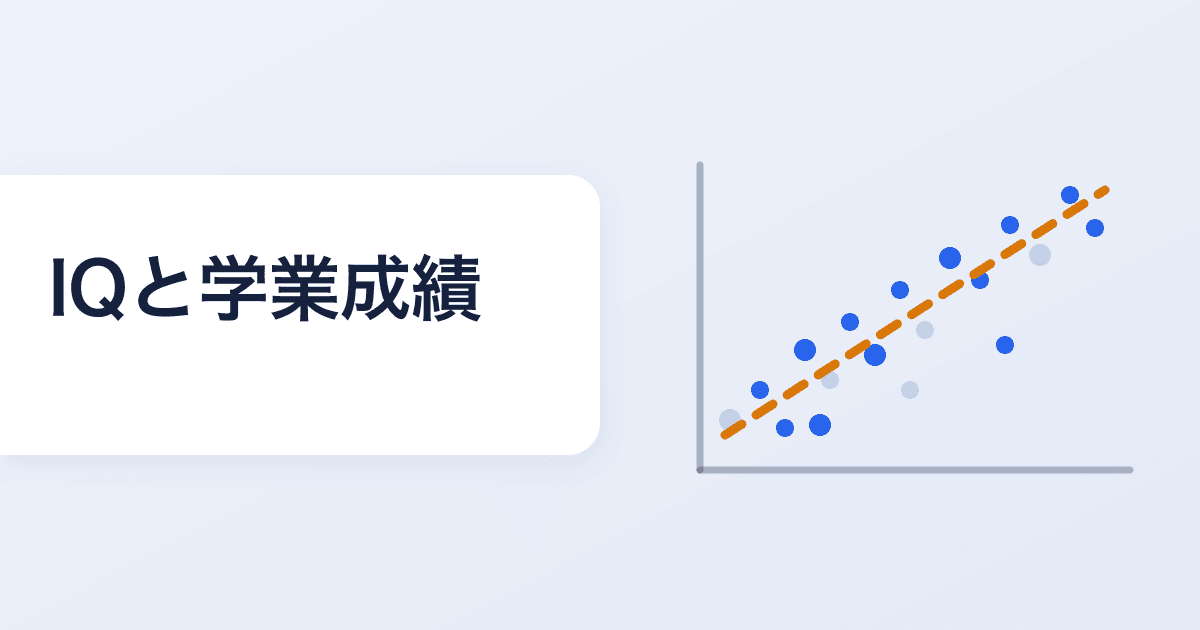 IQと学業成績の関係｜相関0.5が実際に意味すること
